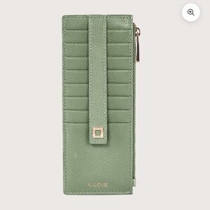 JULIA LONG STACKER Lime Green Card Holder